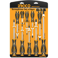 INGCO SET DE 10 TOURNEVIS  - HKSD1028