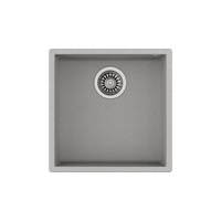 TEKA SQUARE Évier encastrable sous plan Tegranite+ avec une cuve couleur Stone Grey 40.40 TG gris - 115230026