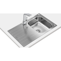 TEKA UNIVERSE  Évier à encastrer réversible en acier inoxydable avec finition microtexturée en 45 cm - 115110025