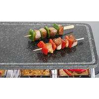SEVERIN Grill-Raclette 8P avec Pierre Naturelle 1700W Plastique.Acier Inoxydable Noir - RG 2374