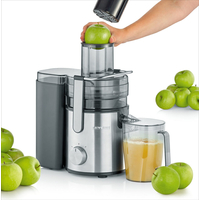 SEVERIN Centrifugeuse Avec Récipient à Jus de 1,1 L, 800 W Noir Inox - ES 3570