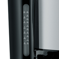 SEVERIN Cafetiere; verseuse en verre avec échelle d'eau jusqu'à 10 KA 4825tasses acier inoxydable brossé noir - KA 4825SEVERIN Cafetiere; verseuse en verre avec échelle d'eau jusqu'à 10 KA 4825tasses acier inoxydable brossé noir - KA 4825