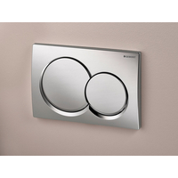 GEBERIT Plaque de commande WC ALPHA 01 CHROME BRILLANT - 115.035.21.1