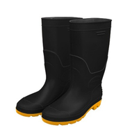 INGCO Bottes PVC noires Taille42 - SSH092LYB.42