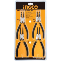 INGCO Set de 4 pinces circlip En acier de carbone - HCCPS01180