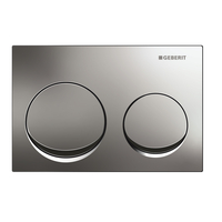 GEBERIT Plaque de commande WC ALPHA 10 CHROME MAT - 115.040.46.1