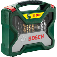Bosch Accessories 50 pièces Ensemble de forets et de tournevis en titane X-Line 2607019327
