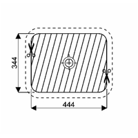GEBERIT VARIFORM Rectangulaire Vasque à encaster par le dessous Blanc 53 x 44 cm - 500.760.01.2
