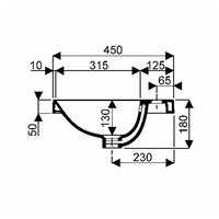 GEBERIT VARIFORM Oval Vasque à emboiter Blanc 50 x 45 cm - 500.712.01.2