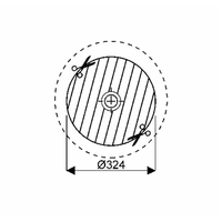 GEBERIT VARIFORM Rond Vasque à encaster par le dessous Blanc 42 x 42 cm - 500.746.01.2
