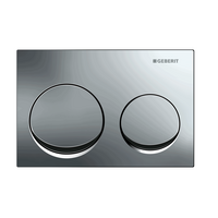 GEBERIT Plaque de commande WC ALPHA 10 CHROME BRILLANT - 115.040.21.1