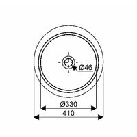 GEBERIT VARIFORM Rond Vasque à encaster par le dessous Blanc 42 x 42 cm - 500.746.01.2