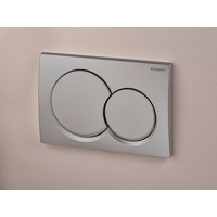 GEBERIT Plaque de commande WC ALPHA 01 CHROME MAT - 115.035.46.1