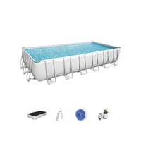 BESTWAY Piscine hors sol rectangulaire Power Steel™ 732 x 366 x 132 cm - 56475