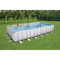 BESTWAY Piscine hors sol rectangulaire Power Steel™ 732 x 366 x 132 cm - 56475