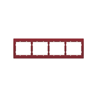 INGELEC Jade Plaque interrupteur quadruple horizontale Piment Poivre