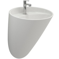 BOCCHI VENEZIA Lavabo Monobloc suspendu Blanc brillant - 1083B