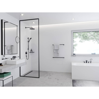HANSGROHE Bras de Douche Mural S 38,9 Cm Chromé Fix, Rond - 27413000