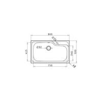 PYRAMIS Evier de cuisine Encastrable Titan (86X50) 1B - 100138201