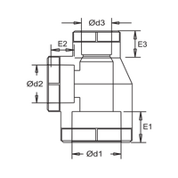FORMÜL TE réduit PPR 90° Ø 63/32/63 - ITE-633263