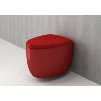 BOCCHI ETNA Pack WC suspendue rouge Cuvette + Abattant amortissable - 1116.004.012