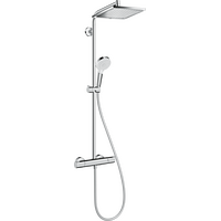 HANSGROHE Crometta Colonne de douche E1 Jet Thermostatique Chromé 240 Carre - 27281000