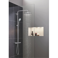 GROHE Colonne de douche thermostatique Euphoria 260, Argent, tête Ronde 260mm - 27296002