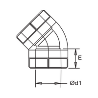 FORMÜL Coude 45° PP-R Diamètre 20 - DIR-200045