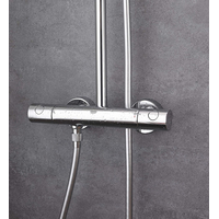 GROHE Colonne de douche thermostatique Euphoria 260, Argent, tête Ronde 260mm - 27296002