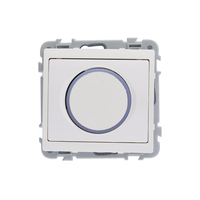 INGELEC Kit Bouton poussoir rond lumineux Blanc