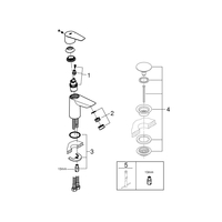 GROHE Mitigeur lavabo Bauedge Taille S - 23330001
