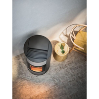 MCZ Poêle à granulés rond HALO AIR Black avec ventilation forcée