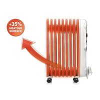 DELONGHI Radiateur à bain d'huile blanc 9 éléments 2000W - TRRS 0920
