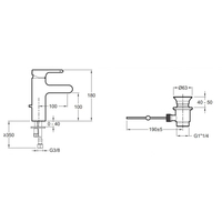 JACOB DELAFON Mitigeur Lavabo SINGULIER chromé - E10860-CP