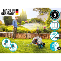GARDENA Devidoir métal sur roues CleverRoll M équipé {1/2") 13 mm 20 m - 18542-20
