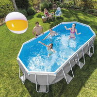 INTEX Piscine Hors sol ovale PREMIEUM 5.03 x 2.74 x 1.22 m - 26796NP