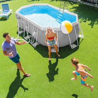INTEX Piscine Hors sol ovale PREMIEUM 5.03 x 2.74 x 1.22 m - 26796NP