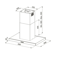FRANKE Hotte ilot TALE 905 I BK MATT - TALE905IBK