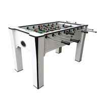 GARLANDO Table de football Babyfoot Blanche 143,4x83x92cm