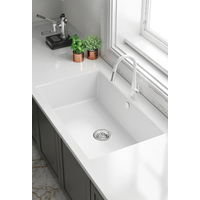 DEANTE Evier de cuisine sous plan Granite Noir Corda ZQA N10C 550x460 mm