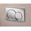 GEBERIT Plaque de commande WC ALPHA 01 CHROME BRILLANT - 115.035.21.1