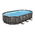 BESTWAY Piscine hors sol ovale Power Steel™ décor bois 610 x 366 x 122 cm - 5611R