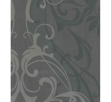 Papier Peint PRIMADECO - Fleur Gris / Noir 322-03