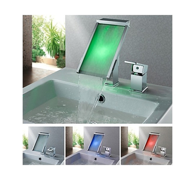 Mitigeur lavabo cascade LED 1470D