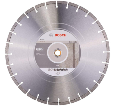 BOSCH  Disque à tronçonner diamanté Standard for Concrete - 400 x 20,00+25,40 x 3,2 x 10 mm - 2608602545