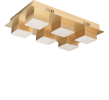 BRILLANT PLAFONNIER LED FERIA 6C 31W 3000K MATT-GOLD   INHK18745S69