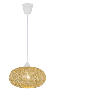 BRILLANT SUSPENSION IVONA E27 BEIGE DIAMETRE 30CM   REF: INHK15079S02