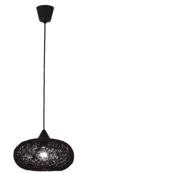 BRILLANT SUSPENSION IVONA E27-NOIR DIAMETRE 30CM   REF: INHK15079S06