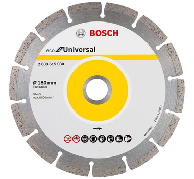 BOSCH  Disque à tronçonner diamanté ECO for Universal 180mm x 22.25mm  -2608615030