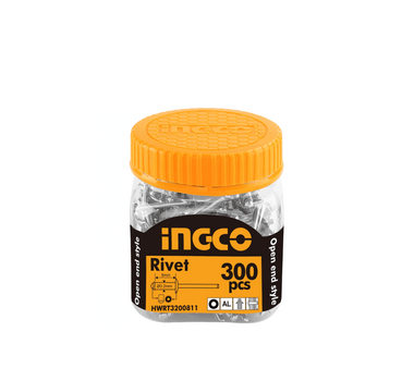 INGCO RIVET 3.2X8MM BOÎTE DE 300 PIÈCES - HWRT3200811